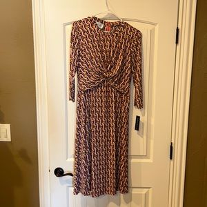 Donna Morgan Midi Dress, rose multi